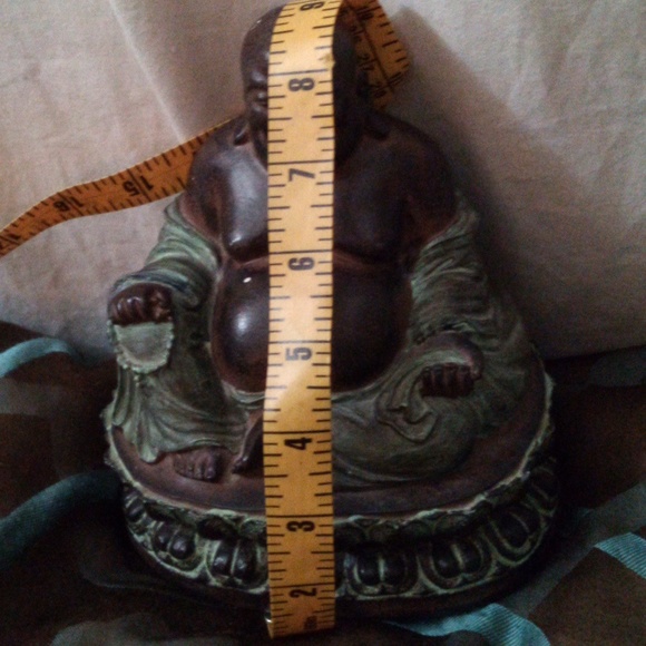 Resin Good Luck Buddha statue - Picture 3 of 5